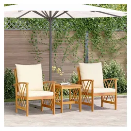 vidaXL Garten-Lounge-Set 3-tlg. braun