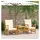 vidaXL Garten-Lounge-Set 3-tlg. braun