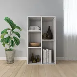 vidaXL Bücherregal/Sideboard Hochglanz-Weiß 50x25x80 cm Holzwerkstoff