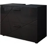 Vicco Waschbeckenunterschrank Irma Anthrazit Hochglanz 80 x 58.6 cm