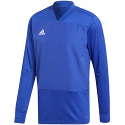adidas Condivo 18 Herren Sweatshirt mit Climalite Fußball Trikot Sport-Shirt CG0381 Blau - XS