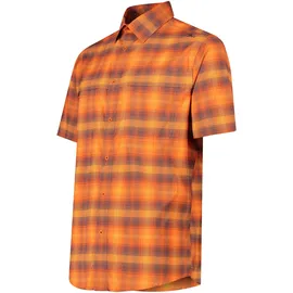 CMP Kurzarmhemd kariert Orange 54