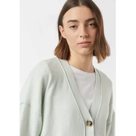 Comma, Softer Baumwollmix-Cardigan blau 34