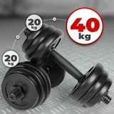 Physionics® Kurzhantel Set 40kg Hanteln Hantelscheiben Hantelset Kurzhanteln