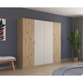 Rauch Drehtürenschrank Monza 226 x 210 x 54 cm Braun