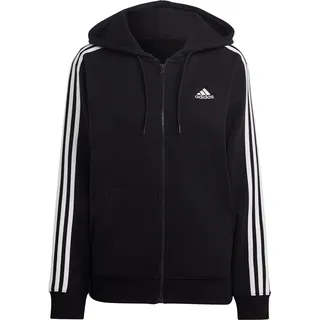 Adidas Essentials 3-Streifen French Terry Regular Kapuzenjacke Black / White XS