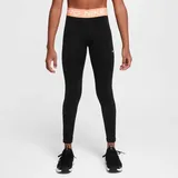 Nike Pro Leggings Mädchen 013 - black/apricot agate/white M (137-146 cm)