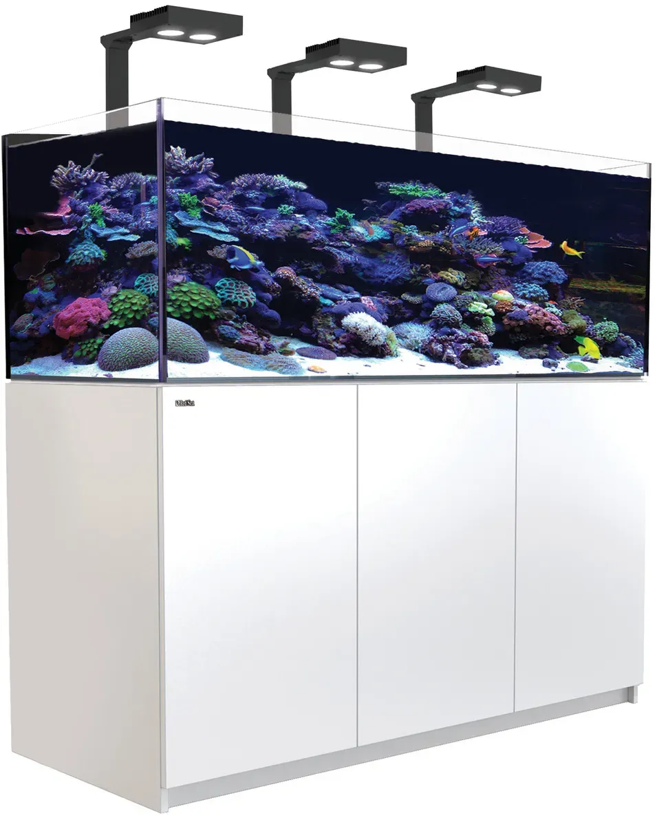 Red Sea REEFER Deluxe XL 525 Complete Meerwasser-Aquarium mit Unterschrank weiß