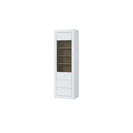 Möbel Kraft Vitrine Push-to-Open 61,1 x 41,4 x 195,9 Weiß