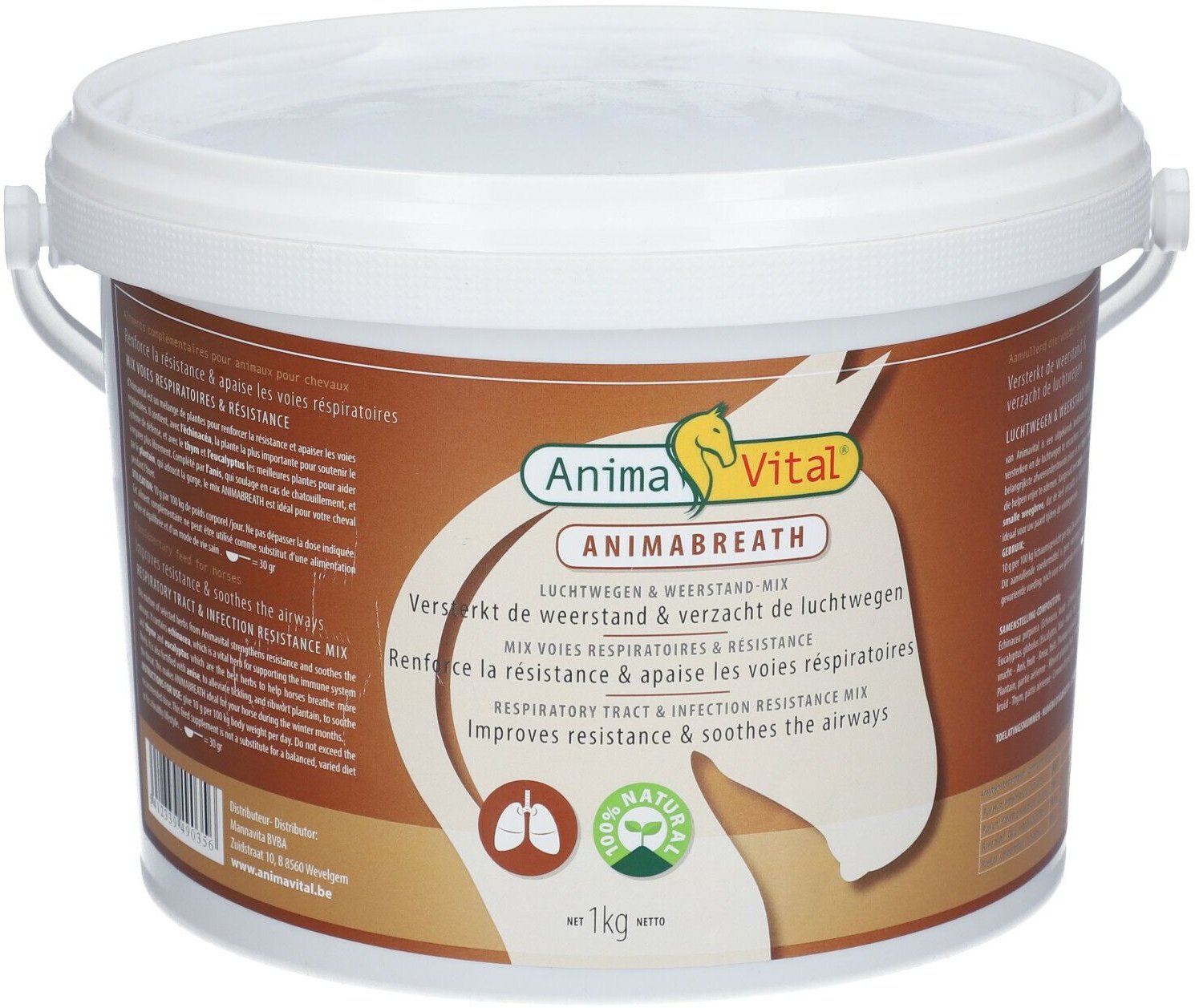 Animavital Mix Résistance/Santé Respiratoire 1 kg pellet(s)