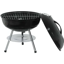 vidaXL Holzkohlegrill schwarz