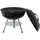 vidaXL Holzkohlegrill schwarz