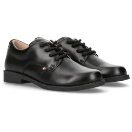 Tommy Hilfiger Schnürschuh TOMMY HILFIGER, Kinder, Gr. 38, schwarz, Lederimitat, Schuhe Schnürschuh, Konfirmationsschuh, Kommunionsschuh, Anzugschuh mit Lederfutter