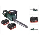 Metabo MS 36-18 LTX BL 40 Akku Kettensäge 36 V ( 2x 18 V ) 40 cm 22 m/s Brushless + 2x Akku 8,0 Ah - ohne Ladegerät