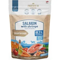 Lachs mit Garnelen - Getreidefreies Trockenfutter für Hunde 1 Kilogramm