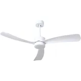 Beliani Praslin 110 cm Deckenventilator Weiß