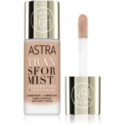 Astra Make-up Transformist langanhaltende Make-up Foundation Farbton 004N Amber 18 ml