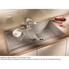 Blanco Metra 5 S Silgranit Weiß 860 x 500 mm