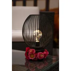 Lampe Glitter LED 23cm schwarz