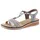 Rieker Riemchensandale Damen Hellblau/Rosé/Silberfarben 40