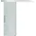 Homcom Glasschiebetür rechts 90 x 205 cm satiniert