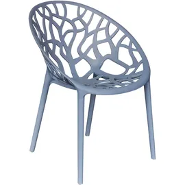LC Garden VOMO Stapelstuhl 60,5 x 58 x 79 cm Anthrazit
