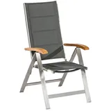 Merxx Ferrara Sessel 62 x 101,5 x 116,5 cm grau klappbar