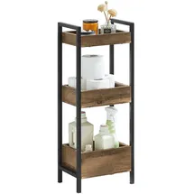 SoBuy Badregal mit 3 Ablagefächern bis 30kg Tragkraft, 28x74x20cm