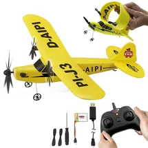 Jamara RC-Flugzeug Piper J3-CUB 2CH RTF gelb (410191)
