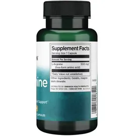 Swanson L-Arginine, 500mg 100 Kapseln