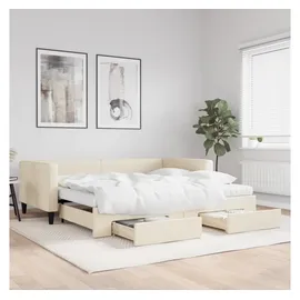 vidaXL Tagesbett 100 x 200 cm Creme