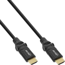 InLine 17002W High Speed HDMI Cable mit Ethernet flexible Winkelstecker 2,0 m