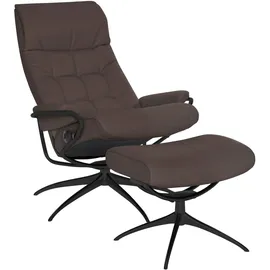 Stressless Relaxsessel "London", braun (chocolate paloma), B:80cm H:116cm T:71cm, Leder BATICK: durchgefärbtes und genarbtes Möbelleder;Leder PALOMA: durchgefärbtes Semianilin-Möbelleder;ROHLEDER Stoff Q2 FARON (100% Polyester im Flor, Grundgewebe: 50% Polyester,