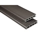 Kovalex Terrassendielen Terrassendiele WPC Kovalex graubraun Hohlkammerprofil, BxL: je 14.5x400 cm, 26 mm Stärke braun 14.5 cm x 400 cm