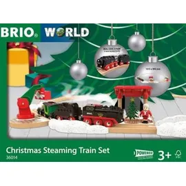 BRIO Batterie-Dampflok Weihnachts-Set