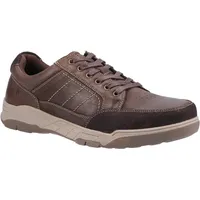 Herren Hush Puppies Finley Nubuk Freizeit Schnürschuhe