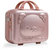 Balakaka Kosmetikkoffer Hartschale 10L mit Griff, Kosmetikkoffer mit Code Wasserdicht und Verschleißfest, Kleine Tragbare Beauty Case Kosmetikkoffer Reise für Damen Mädchen, Rose Gold