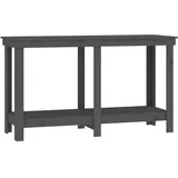 vidaXL Werkbank Grau 140x50x80 cm Massivholz Kiefer