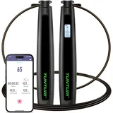 Tunturi Smart Springseil - Seilspringen - Jumping Fitness - Länge Einstellbar - Verstellbar mit Hautfreundlichen Schaum Griffe - geeignet für Kinder und Erwachsene