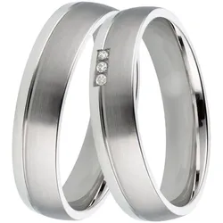Trauring »Schmuck Geschenk Silber 925 Trauring Ehering Partnerring LIEBE«, Made in Germany, wahlweise mit oder ohne Brillanten, 70401266-58 silberfarben ohne Brillanten