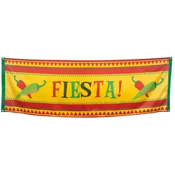 Feuriges Fiesta Mexicana Banner 2.2m x 74cm - OS