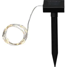 StarTrading LED Lichterkette Dew Drop 5 m Silber warmweiß