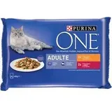 Sparpaket PURINA ONE 24 x 85 g - Adult Huhn und Rind