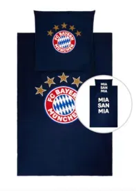 Bettwäsche Glow in the dark blau FC BAYERN 30052