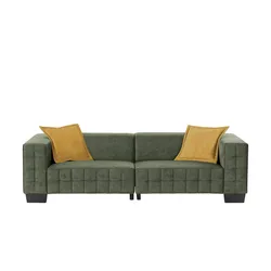 smart Big Sofa  Delilah , grün , Maße (cm): B: 255 H: 69 T: 106