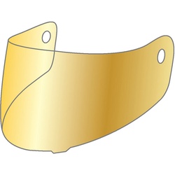 Scorpion EXO 2000 / 2000 EVO / 1200 / 710 / 510 / 410 / 390 / 491 3D Pinlock Visier, gold