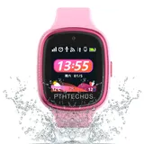 PTHTECHUS 4G Smartwatch Phone für Kinder, Videoanrufuhr, WIFI+GPS, Anti-Verlust, wasserdicht, IP67 und 72 Stunden, SOS-Wecker für das Spiel der Uhr für Kinder, Geschenk für Kinder 3-12 Jahre