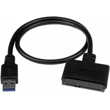 Startech StarTech.com USB 3.1 auf 2,5" SATA III Adapter Kabel mit UASP - USB 3.1 zu SATA SSD/HDD Konverter / Adapterkabel (USB312SAT3CB)