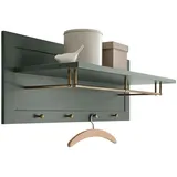 furn.design Garderobenpaneel grün Landhausstil Wandgarderobe 109 x 40 cm, Garderobe, Garderobenpaneele, Garderobenpaneele