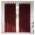 vidaXL Verdunkelungsvorhänge 2 pcs Weinrot 140 x 260 cm Samt